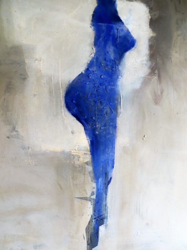 Malerei 2014 Bild blue nude